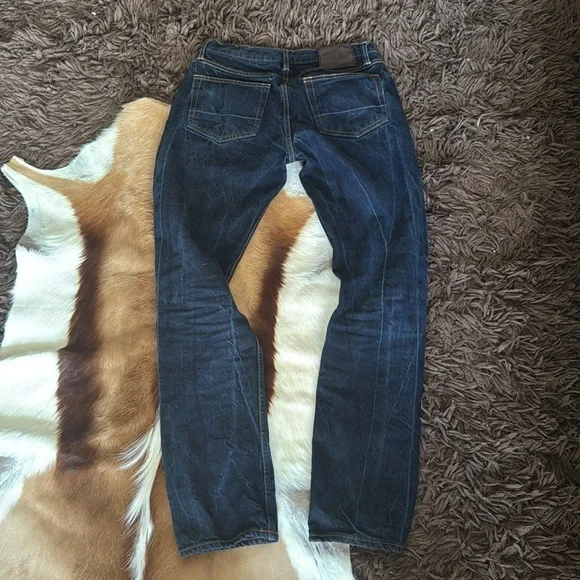 Gustin California Slim Selvedge Button FlyDenim Jeans Straight slim fit size 33
